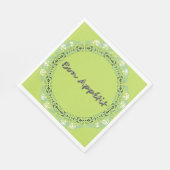 フローラフランスのフレッシュの スタンダードランチョンナプキン (角)