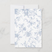 フローラフランスのブルーベビーシャワー サンキューカード