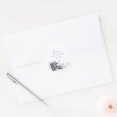 フローラフランスのボンジュールベベマカロンベビーシャワー ラウンドシール (封筒)