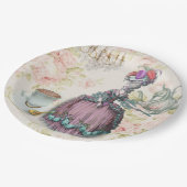 フローラフランスのマリーアントワネットパリティーパーティー ペーパープレート (アングル)