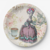 フローラフランスのマリーアントワネットパリティーパーティー ペーパープレート (正面)