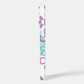 フローラフリースタイル – 手描きレトロ花 Case-Mate iPhoneケース (裏面 / 左)