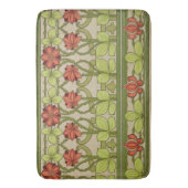 フローラフリーズ縁どインアールヌーボースタイル バスマット (正面縦)