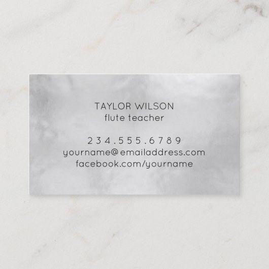 フローラフルート先生デザイン 名刺 (裏面)