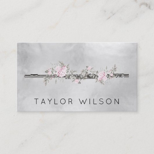 フローラフルート先生デザイン 名刺 (正面)