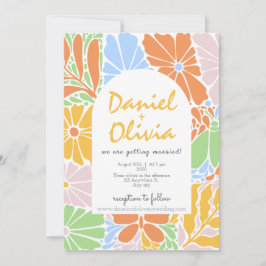 フローラフレカラフルーム結婚レトロ 招待状