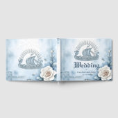 フローラフレームとバラとケルトデザイン。 ゲストブック (全面)