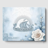 フローラフレームとバラとケルトデザイン。 ゲストブック (裏面)