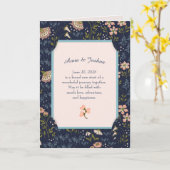 フローラフレームの新規登録おめでとう カード (黄色い花)