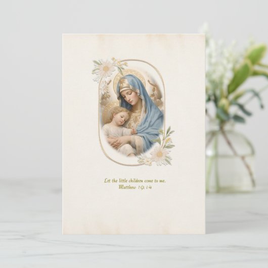 フローラフレームカソリッ賛美クスバプテスマザーイエス 招待状 (スタンド正面)