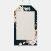 フローラフレームクリスマスホリデー写真パーソナライズされた ギフトタグ (裏面)