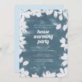 フローラフレームハウスウォーミングパーティの招待状 招待状 (正面/裏面)