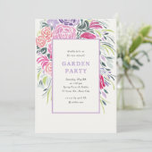 フローラフレームパーティの招待状 シーズンカード (スタンド正面)