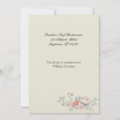 フローラフレームブライダルシャワーカスタム招待状 招待状 (裏面)