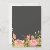 フローラフレームブライダルシャワー招待 招待状 (裏面)