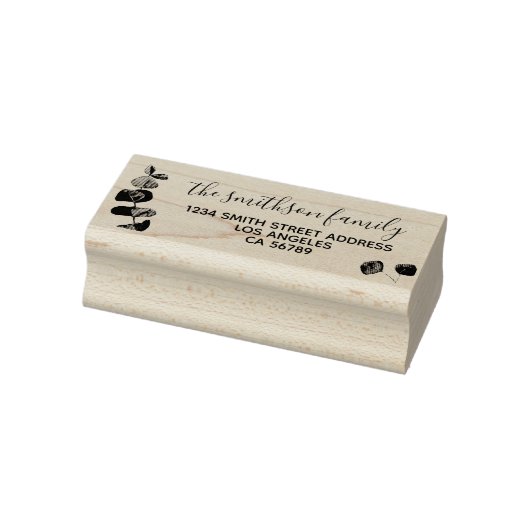 フローラフレームボタニカルシグネチャーファミリーユーカリ ラバースタンプ (スタンプ)