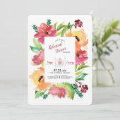 フローラフレームリハーサルディナー招待状 招待状 (スタンド正面)