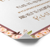 フローラフレーム共有ザ・ラブ・ソーシャル・メディ結婚ア ポスター (角)