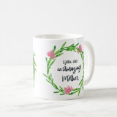 フローラフレーム写真印刷マグカップ コーヒーマグカップ (正面右)