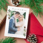 フローラフレーム写真結婚休日の発表 サンキューカード