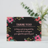 フローラフレーム卒業Thank Youフォトカード サンキューカード (スタンド正面)