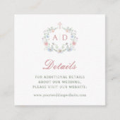 フローラフレーム宗教結婚の詳細サイト エンクロージャーカード (正面)