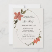 フローラフレーム招待状 招待状 (正面)