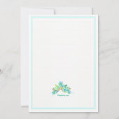 フローラフレーム招待状 招待状 (裏面)