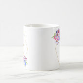 フローラフレーム母の新郎コーヒーマグ コーヒーマグカップ (中央)