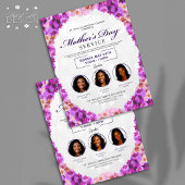 フローラフレーム母の日の教会サービスフライヤー チラシ