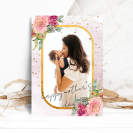 フローラフレーム母の日カード付き写真 シーズンカード