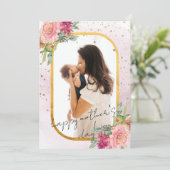 フローラフレーム母の日カード付き写真 シーズンカード (スタンド正面)