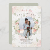 フローラフレーム水彩写真 招待状 (正面/裏面)