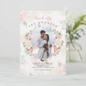 フローラフレーム水彩写真 招待状 (スタンド正面)