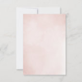 フローラフレーム洗礼ベビーガール 招待状 (裏面)