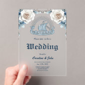 フローラフレーム(バラとケルトデザイン) アクリル招待状 (インサイチュ (ポータブル))