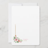 フローラフレーム(ピンク招待状) 招待状 (裏面)