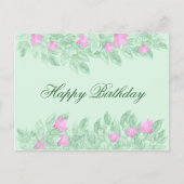 フローラフレ縁どームハッピーバースデーフローラ配置 シーズンポストカード (正面)
