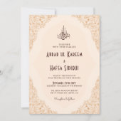 フローラフレ華美ームイスラーム結婚ズモノグラム 招待状 (正面)