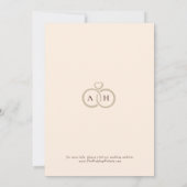 フローラフレ華美ームイスラーム結婚ズモノグラム 招待状 (裏面)