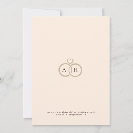 フローラフレ華美ームイスラーム結婚ズモノグラム 招待状 (裏面)