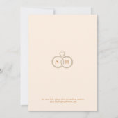 フローラフレ華美ームイスラーム結婚ズモノグラム 招待状 (裏面)