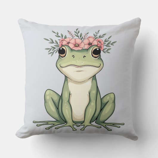 フローラフロッお洒落グコテージコアアート クッション (正面)