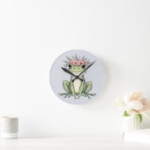 フローラフロッお洒落グコテージコアアート ラウンド壁時計 (ホーム)