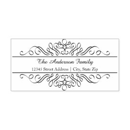 フローラフローリッシュ – アドレスのインク入力スタンプ セルフインキングスタンプ