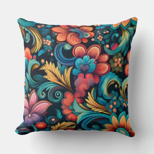 フローラフンカデリック植物学 クッション (正面)