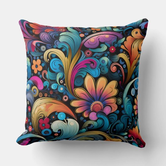 フローラフンカデリック植物学 クッション (正面)