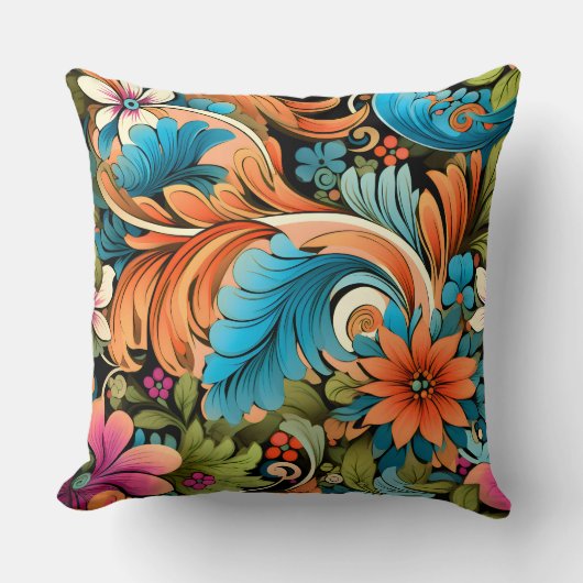 フローラフンカデリック植物学 クッション (正面)