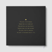 フローラフープエレガントな結婚式の編集可能カラー ゲストブック (裏面)