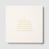 フローラフープエレガントな結婚式の編集可能カラー ゲストブック (裏面)